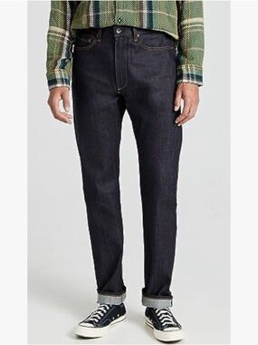 rag & bone Men's Black Straight-Leg Jeans
